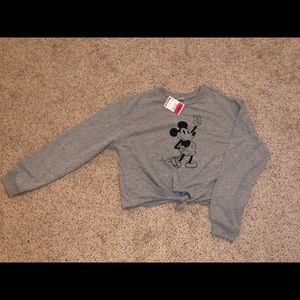 Mickey Mouse cropped long sleeved shirt